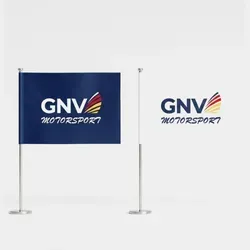 Флажок с логотипом GNV 22 х 15 см