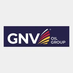 Наклейка GNV на синем фоне (110 х 35)